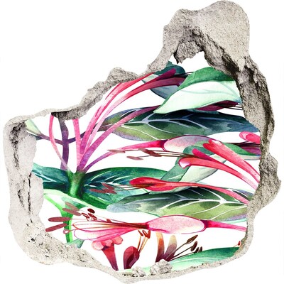 Samolepiaca diera nálepka Kvetinová záhrada za múrom