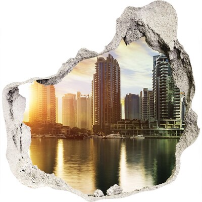 Fototapeta diera na stenu 3D Dubaj sunset