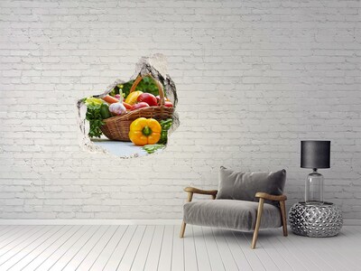 Fotoobraz diera na stenu Zeleniny košík