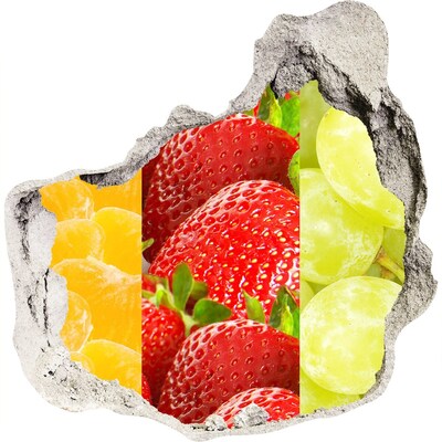 Samolepiaca nálepka betón Ovocný raj za múrom