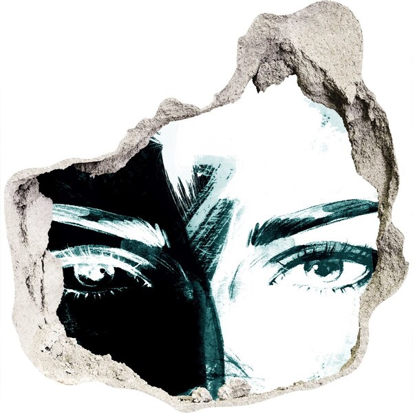 Nálepka fototapeta 3D výhľad Oči v betóne