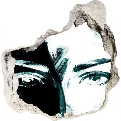 Nálepka fototapeta 3D výhľad Oči v betóne