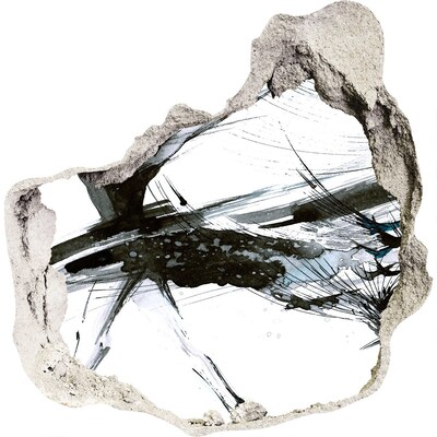 Samolepiaca diera na stenu Moderná abstrakcia v diere