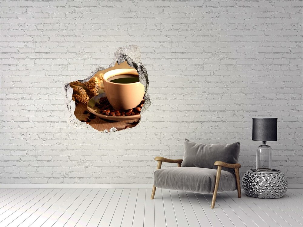 3D diera na stenu Aromatické kávy