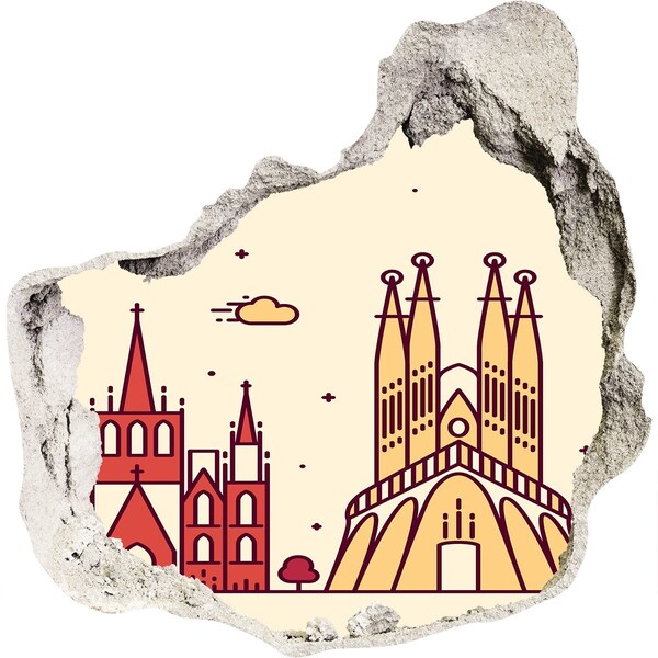 Foto fotografie diera na stenu Katalánska architektúra