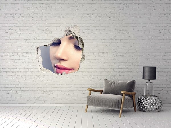 Diera 3D foto tapeta nálepka Dokonalý make-up