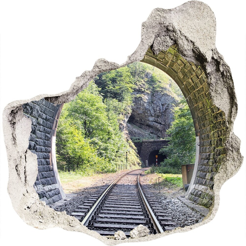 Samolepiaca nálepka na stenu Železničný tunel