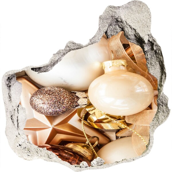 Samolepiaca diera Vianočné ozdoby Diera v stene