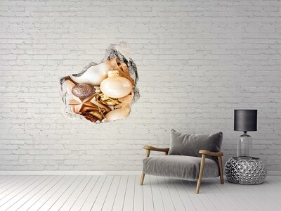 Samolepiaca diera Vianočné ozdoby Diera v stene