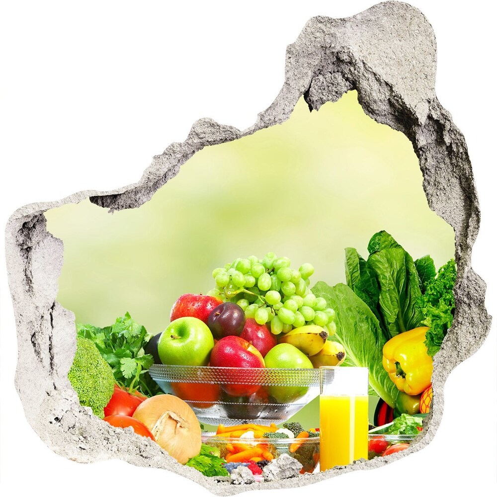 Fototapeta diera na stenu Zelenina a ovocie