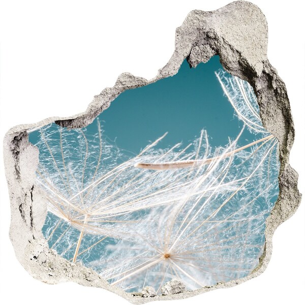 Samolepiaca diera na stenu nálepka Kvetinové sny za múrom