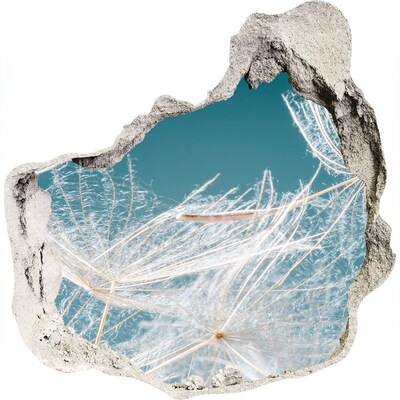 Samolepiaca diera na stenu nálepka Kvetinové sny za múrom