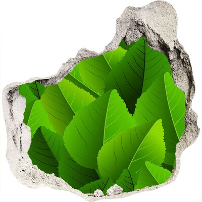 Nálepka fototapeta 3D na stenu Zelená oáza v betóne