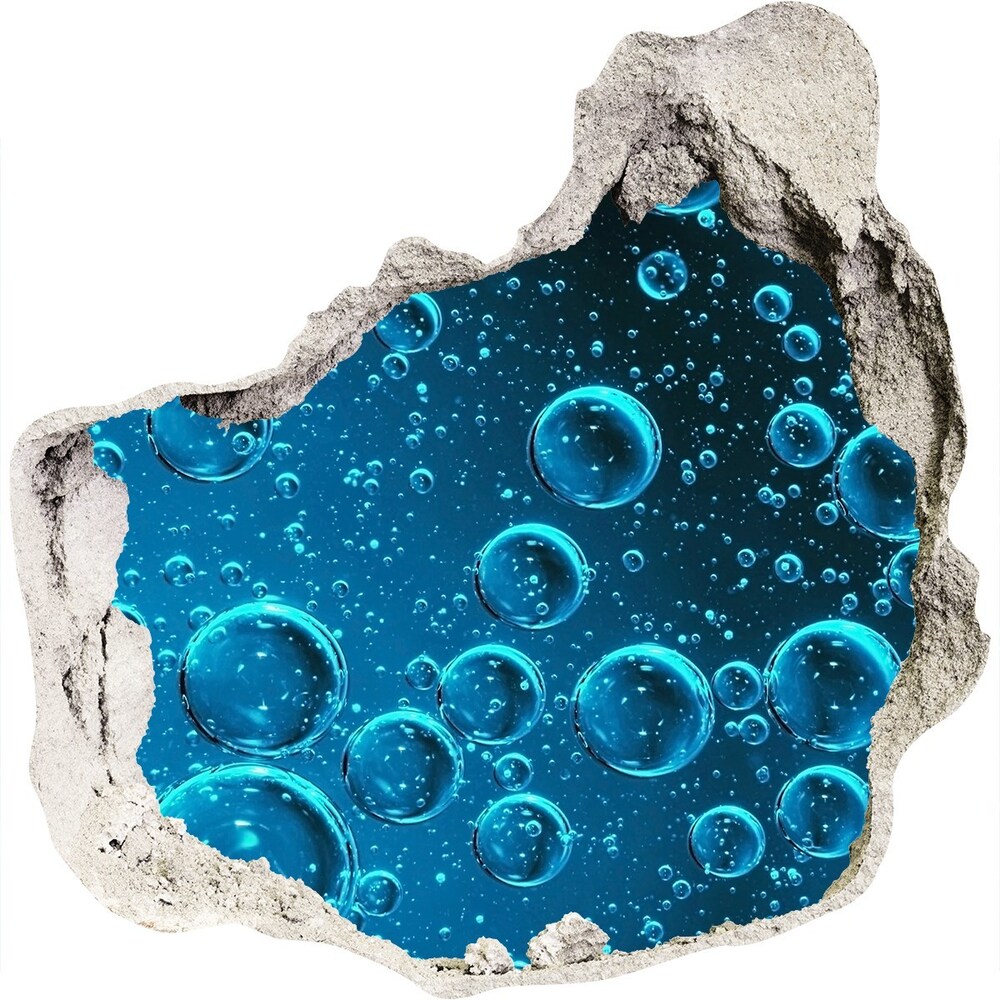 Fototapeta diera na stenu 3D Bubliny pod vodou