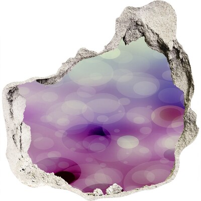 Samolepiaca diera múr 3D Farebná diera v stene