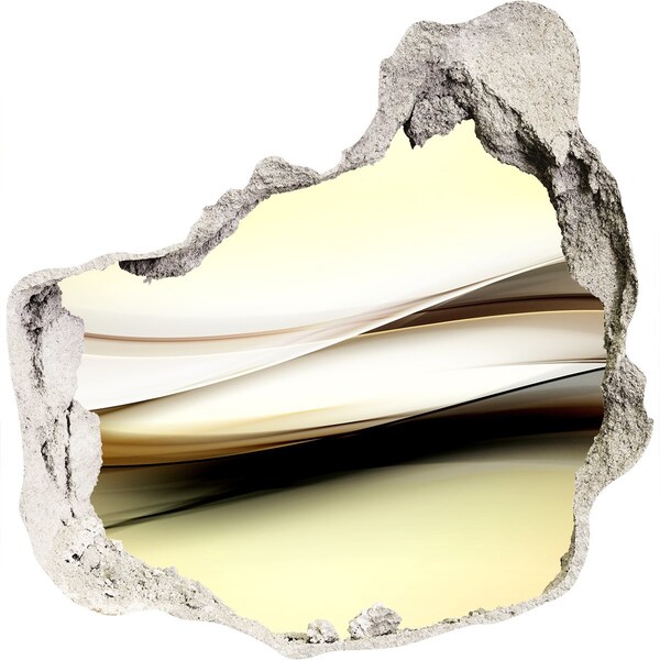 Samolepiaca diera nálepka Abstraktná krajina v diere v stene