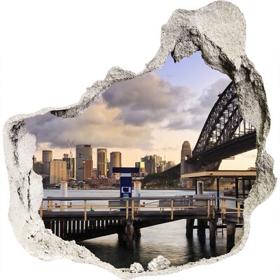 Diera 3D fototapety na stenu Bridge v sydney