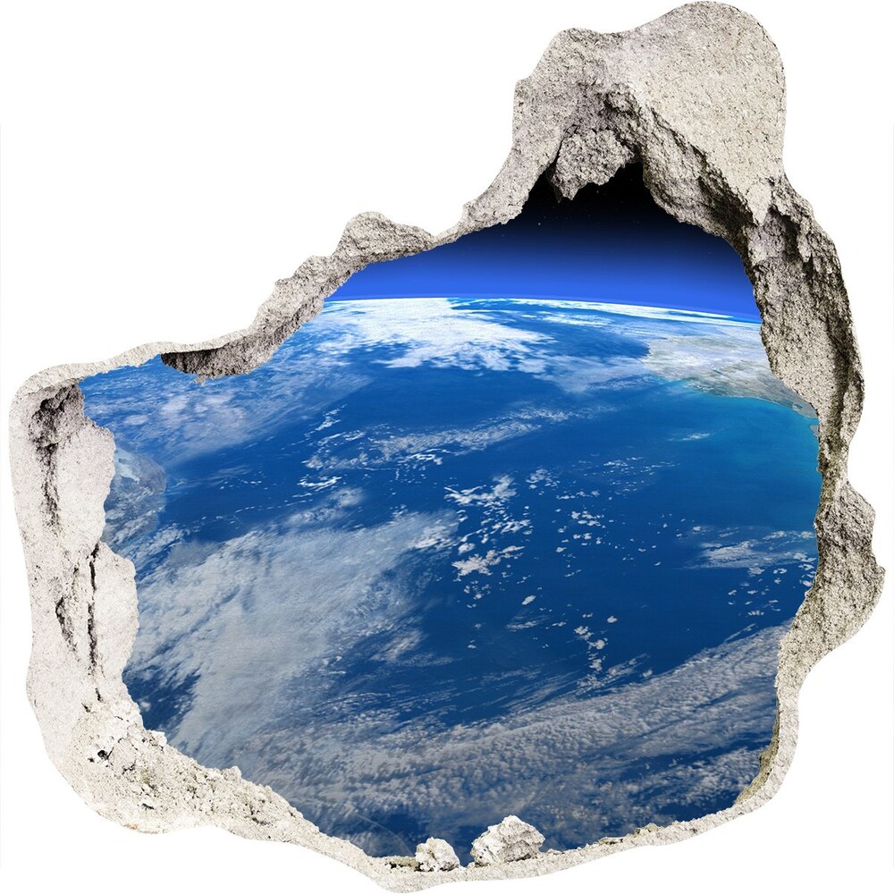 Diera 3D fototapety nálepka Planéta zem