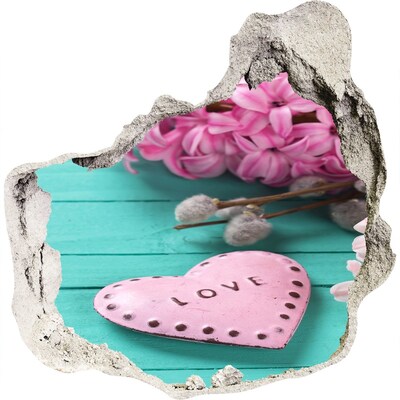 Samolepiaca diera na stenu Srdce plné lásky