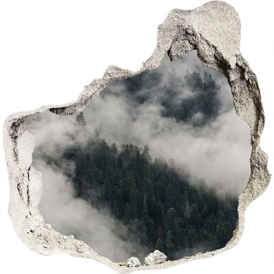 Diera 3D fototapety na stenu Zelené údolie v oblakoch