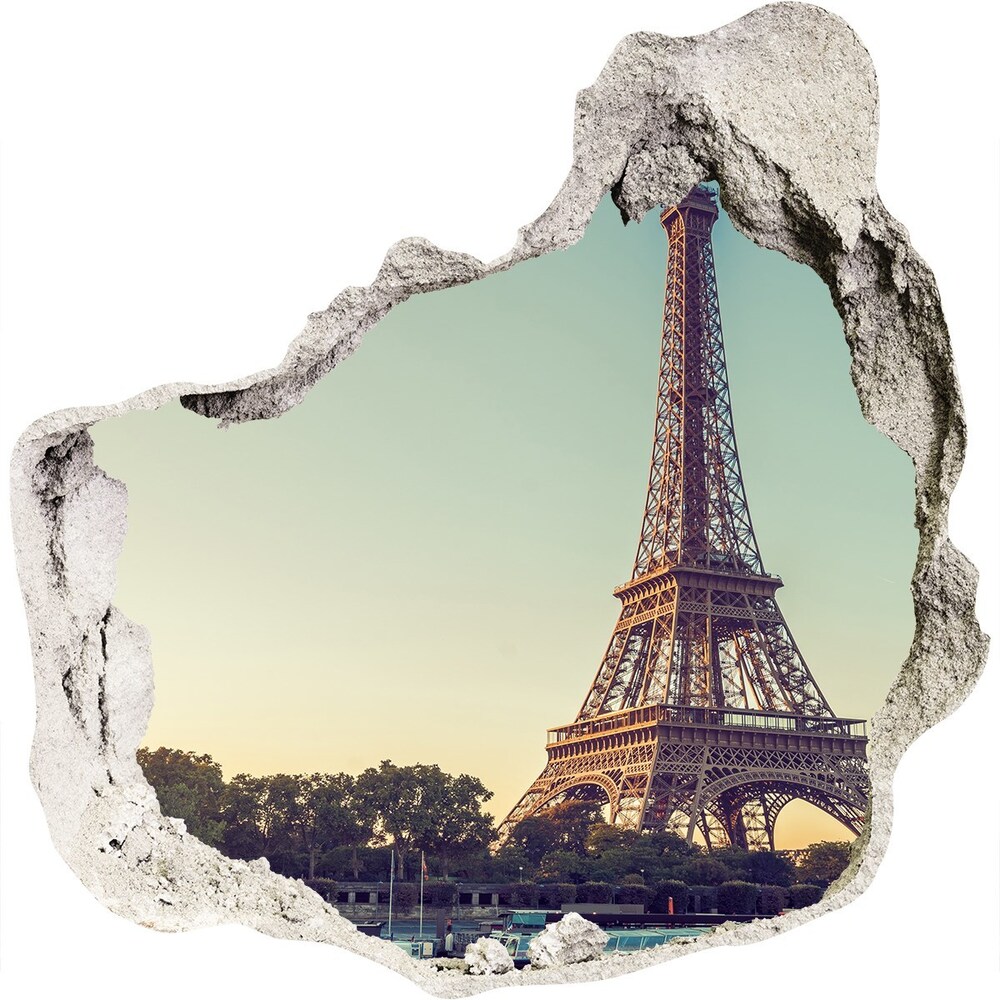 Diera 3D foto tapeta nálepka Eiffelova veža v paríži
