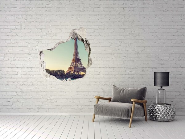 Diera 3D foto tapeta nálepka Eiffelova veža v paríži