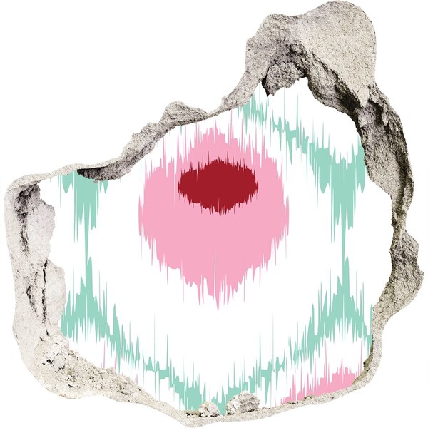 Nálepka 3D diera na stenu Zvuková ilúzia v betóne