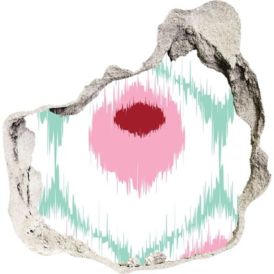 Nálepka 3D diera na stenu Zvuková ilúzia v betóne