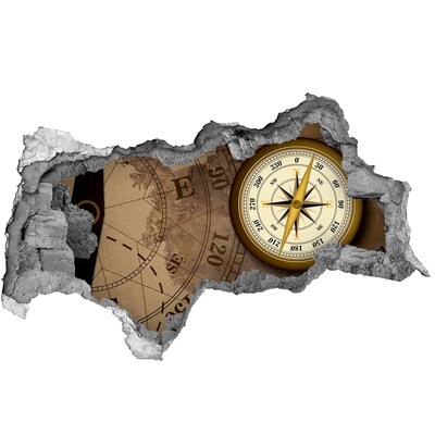 Diera 3D fototapety nálepka Mapa strateného pokladu