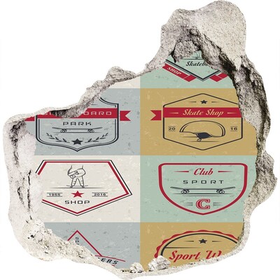 Nálepka fototapeta 3D na stenu Skatepark v meste