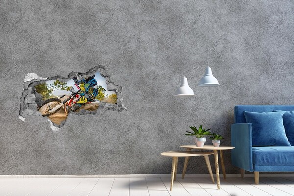 Fototapeta diera na stenu 3D Motokros v akcii