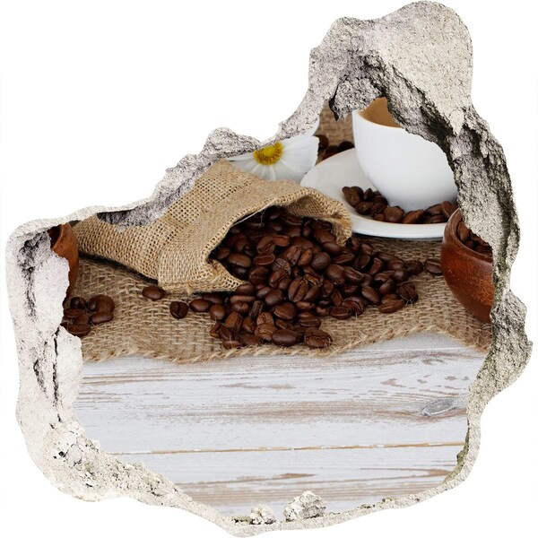 Fototapeta diera na stenu 3D Káva v prírodnom prostredí