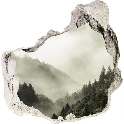 Diera 3D fototapety nástenná Hmla nad lesom