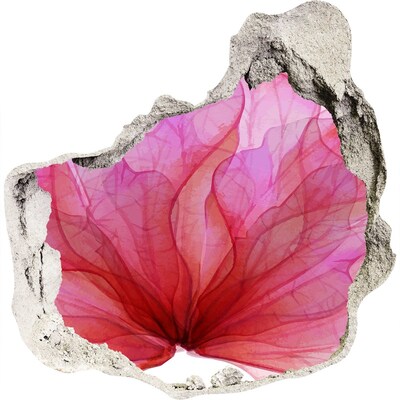 Samolepiaca diera na stenu Ružový kvet