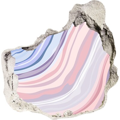 Samolepiaca diera na stenu nálepka Farebná diera v stene