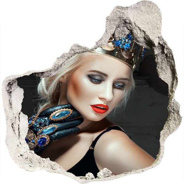 Fototapeta diera na stenu 3D Princezná v ruinách