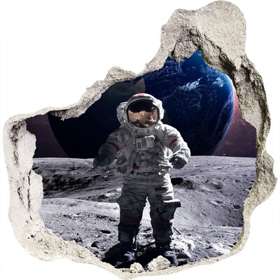 Fototapeta diera na stenu Astronaut na Mesiaci