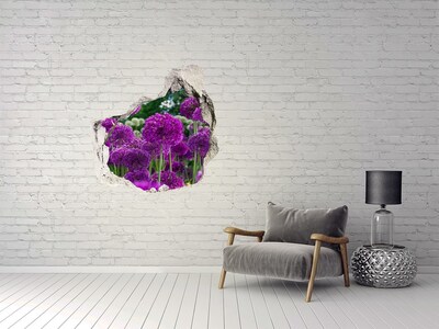 Fototapeta diera na stenu 3D Kvety cesnak