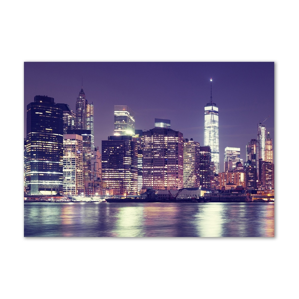 Foto obraz akrylový New york noc