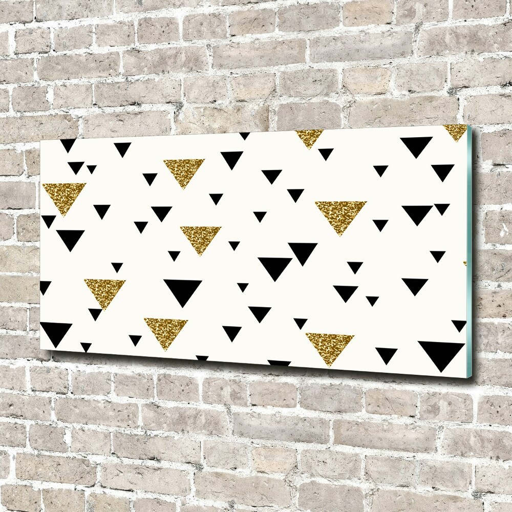 Foto obraz akryl do obývačky Trojuholníky pozadie