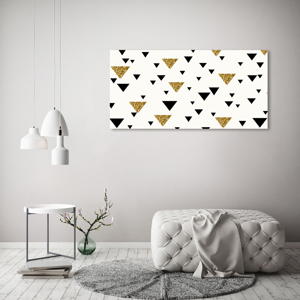 Foto obraz akryl do obývačky Trojuholníky pozadie