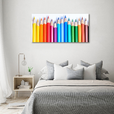 Foto obraz akrylový do obývačky Farebné pastelky