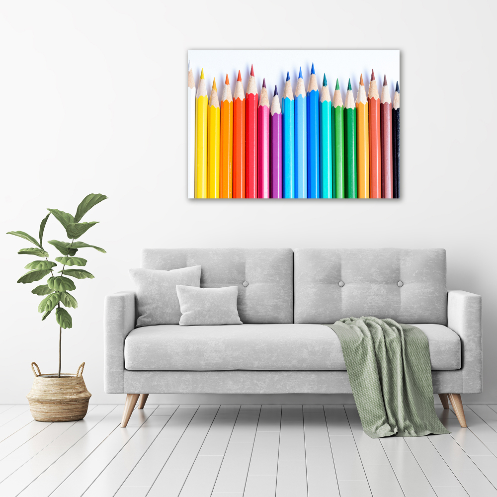 Foto obraz akrylový do obývačky Farebné pastelky