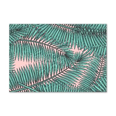Foto obraz akrylové sklo Lístie palmy