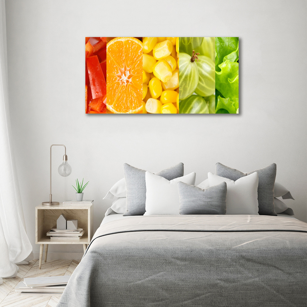 Foto obraz akrylový Ovocie a zelenina