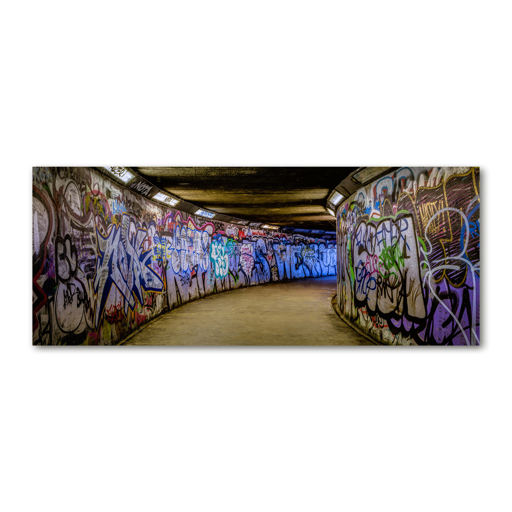 Foto obraz akrylové sklo Graffiti v metro