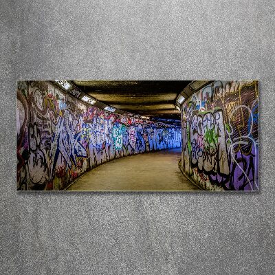 Foto obraz akrylové sklo Graffiti v metro