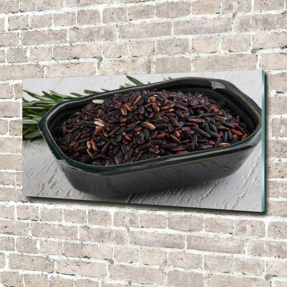 Foto obraz akrylový na stenu Divoká ryža v miske