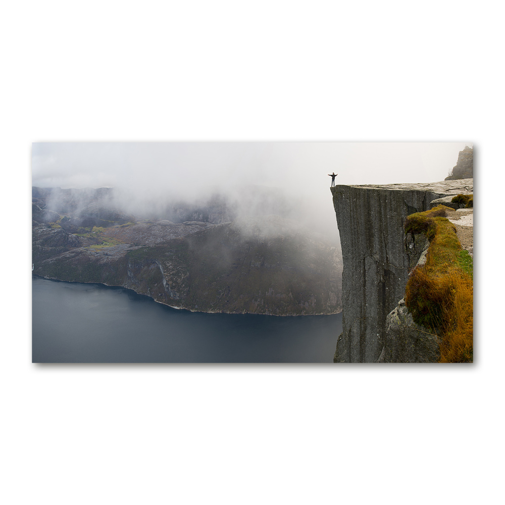 Moderný akrylový fotoobraz Nórsko útes