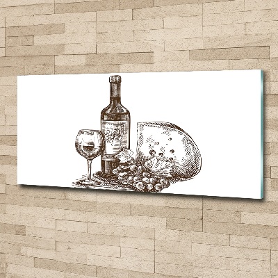 Foto obraz akrylový na stenu Víno a občerstvenie